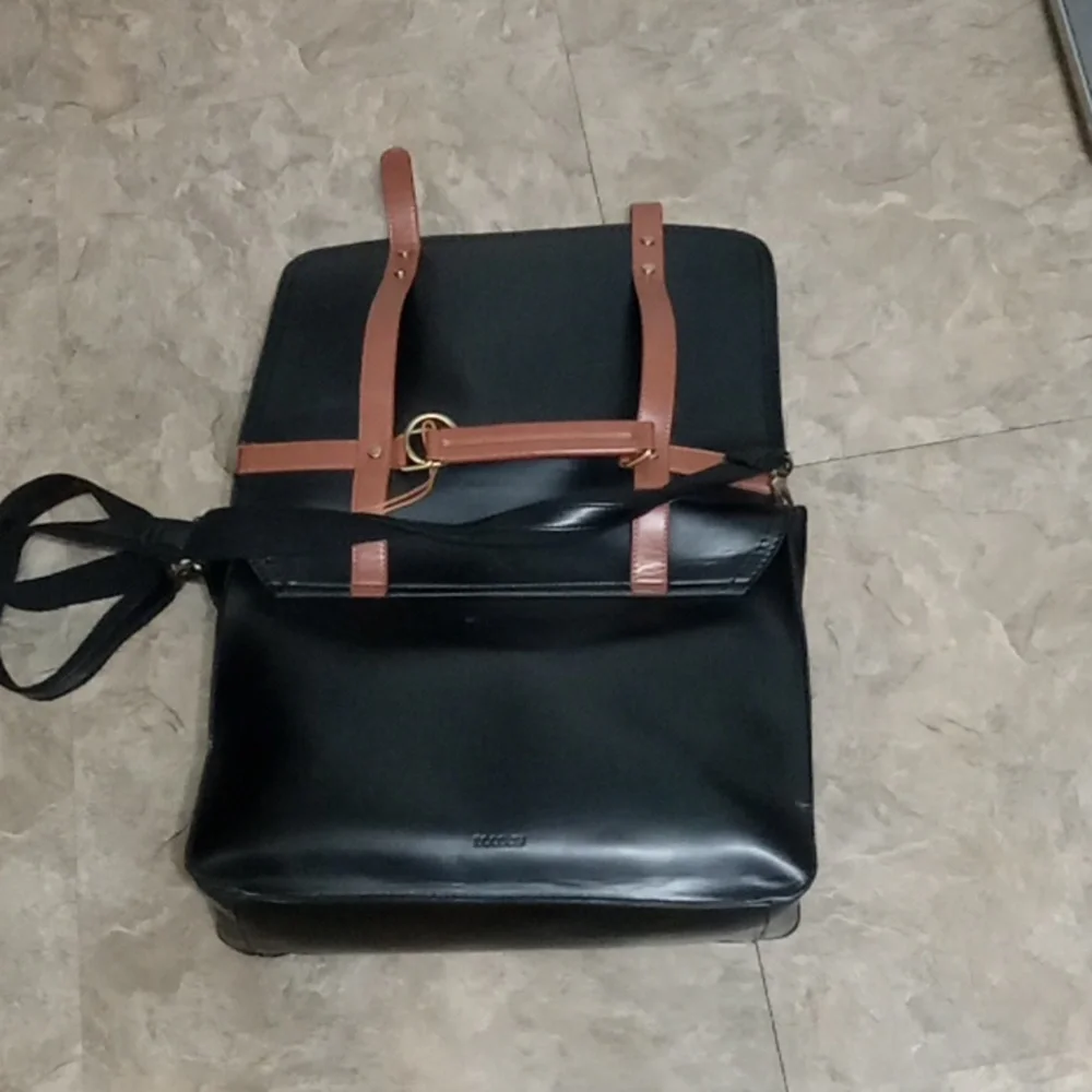 Ecosusi Stylish Black and Brown Men's Bag